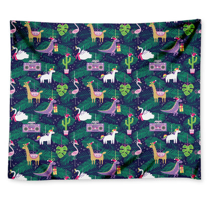 Funny Christmas Decoration Pattern Print Tapestry