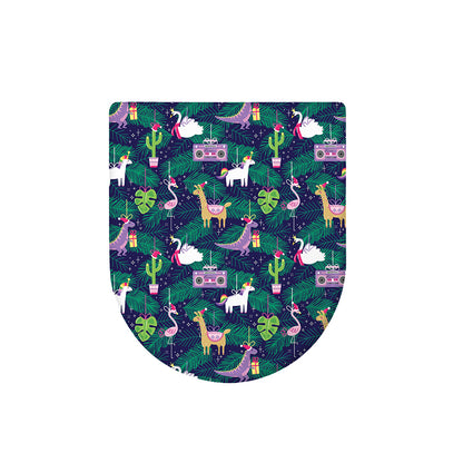 Funny Christmas Decoration Pattern Print Toilet Lid Cover