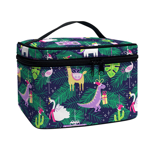 Funny Christmas Decoration Pattern Print Travel Makeup Bag
