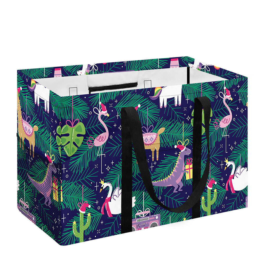 Funny Christmas Decoration Pattern Print Utility Tote Bag