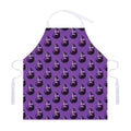 Funny Eggplant Pattern Print Adjustable Apron