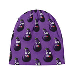 Funny Eggplant Pattern Print Beanie