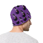 Funny Eggplant Pattern Print Beanie