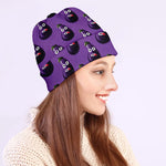 Funny Eggplant Pattern Print Beanie