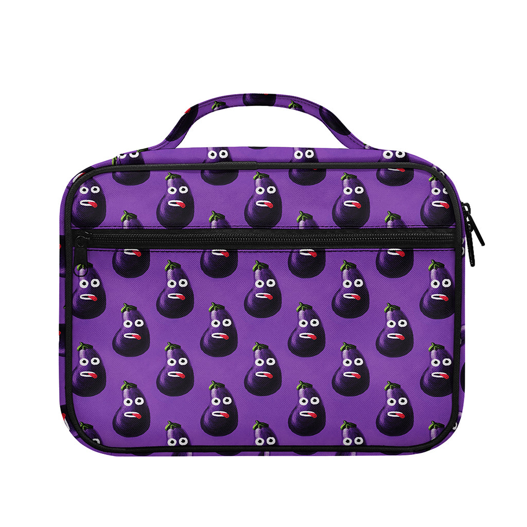 Funny Eggplant Pattern Print Briefcase Bible Bag