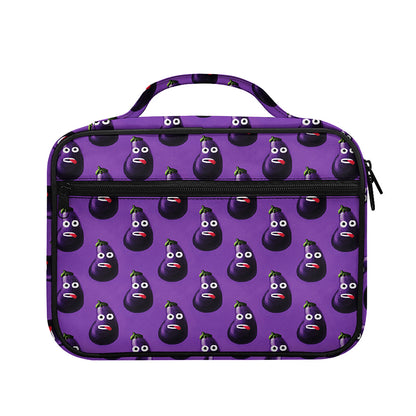 Funny Eggplant Pattern Print Briefcase Bible Bag