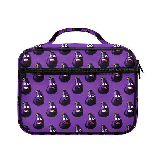 Funny Eggplant Pattern Print Briefcase Bible Bag