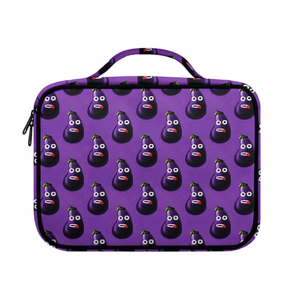 Funny Eggplant Pattern Print Briefcase Bible Bag