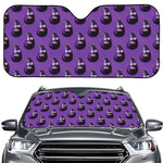 Funny Eggplant Pattern Print Car Windshield Sun Shade