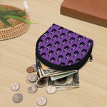 Funny Eggplant Pattern Print Coin Purse