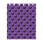 Funny Eggplant Pattern Print Curtain