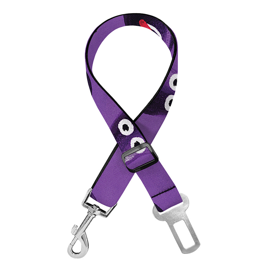 Funny Eggplant Pattern Print Dog Seat Belt