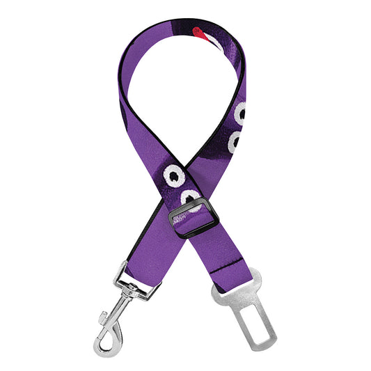 Funny Eggplant Pattern Print Dog Seat Belt
