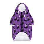 Funny Eggplant Pattern Print Dog Zip Up Hoodie