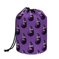 Funny Eggplant Pattern Print Drawstring Makeup Bag