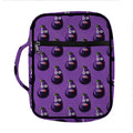 Funny Eggplant Pattern Print Front Pocket Bible Bag