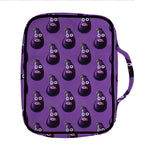 Funny Eggplant Pattern Print Front Pocket Bible Bag