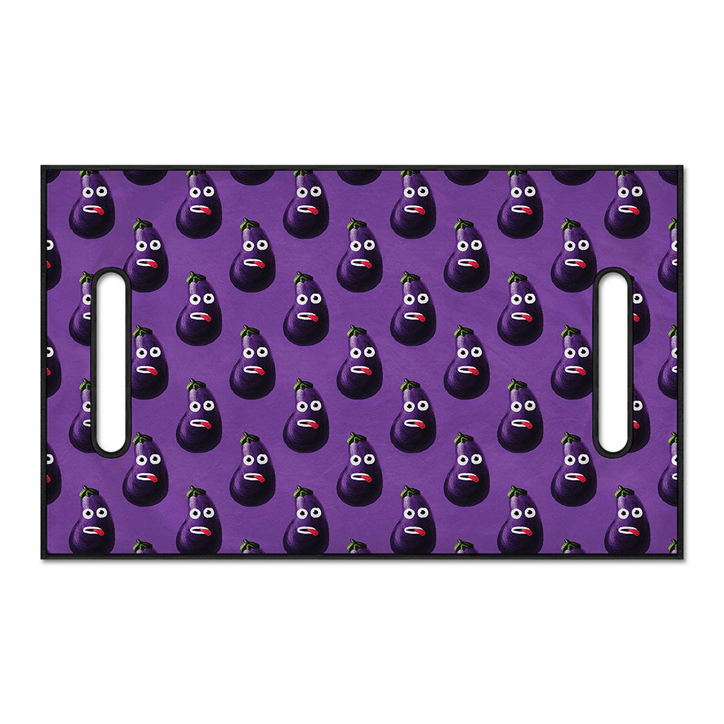 Funny Eggplant Pattern Print Golf Cart Seat Cover