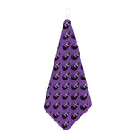 Funny Eggplant Pattern Print Hand Towel