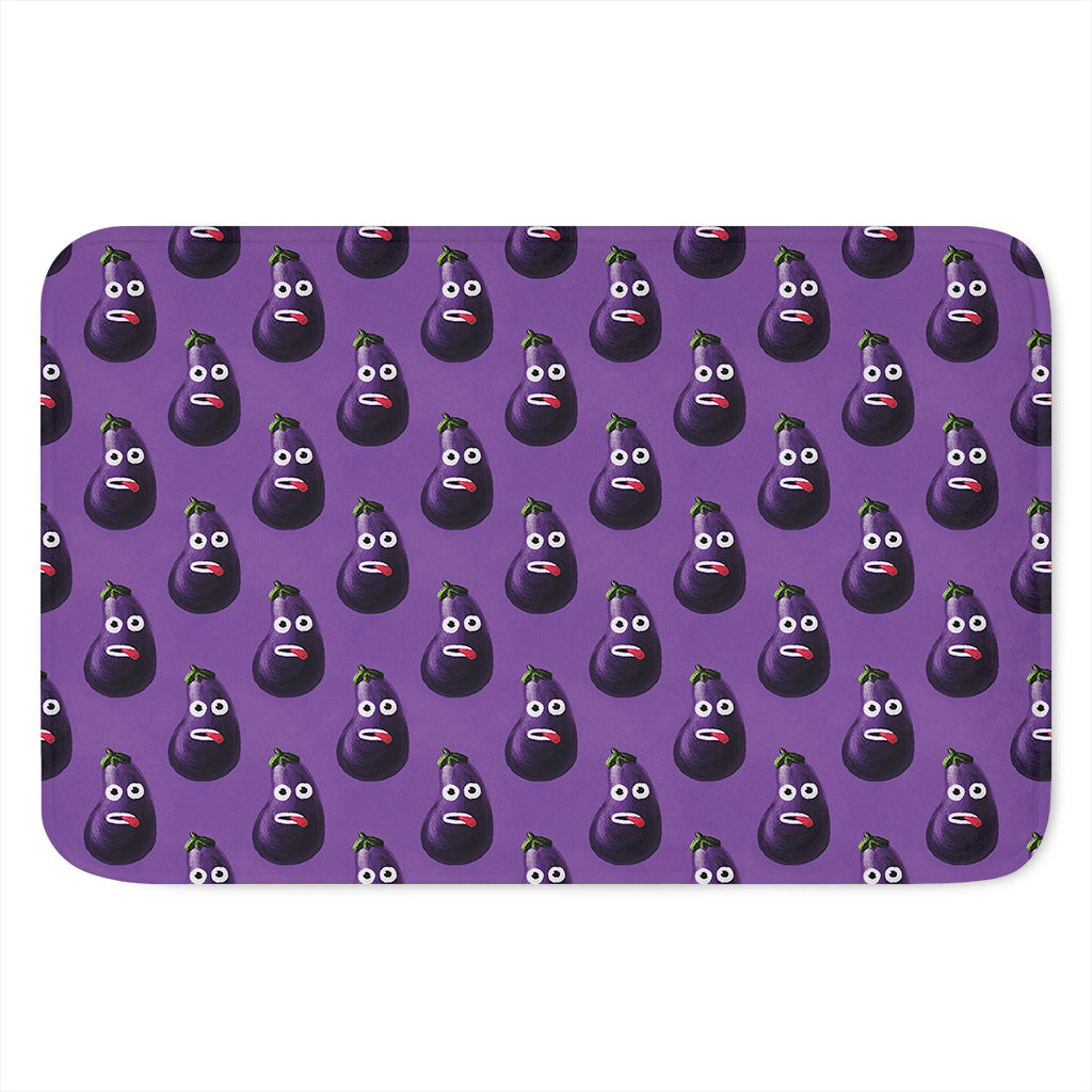 Funny Eggplant Pattern Print Indoor Door Mat