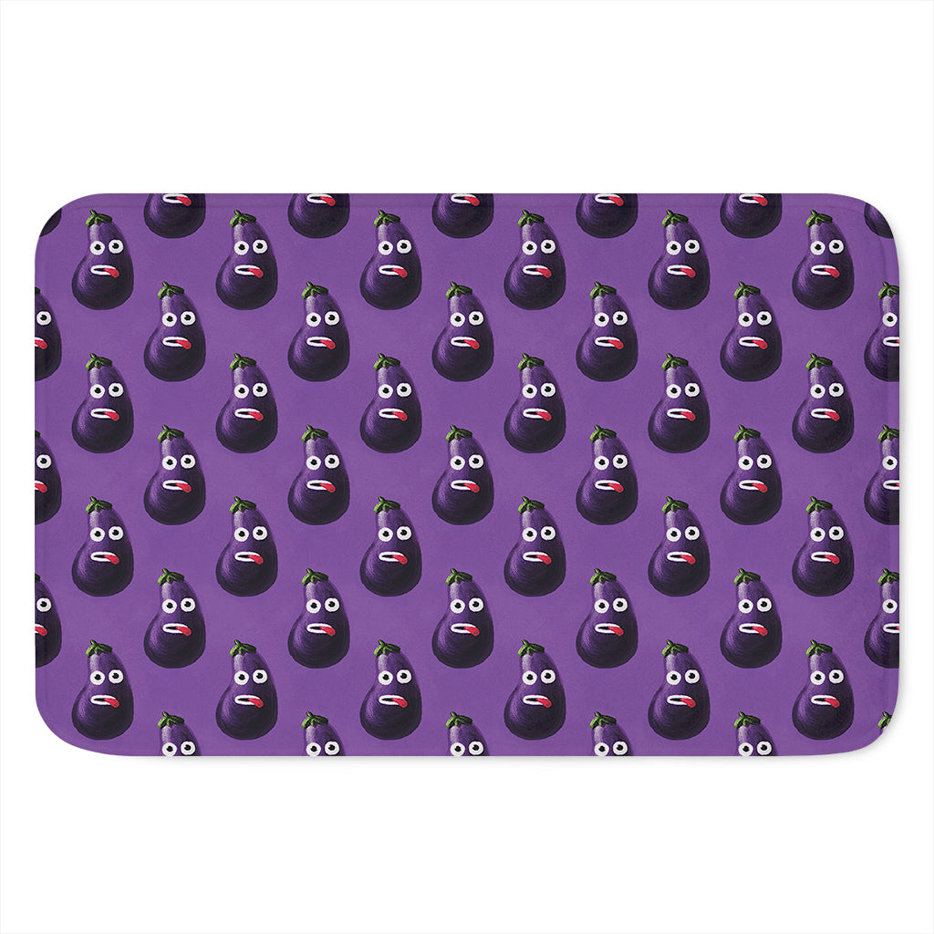 Funny Eggplant Pattern Print Indoor Door Mat