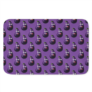 Funny Eggplant Pattern Print Indoor Door Mat