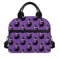 Funny Eggplant Pattern Print Insulated Lunch Bag