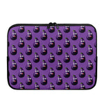 Funny Eggplant Pattern Print Laptop Sleeve