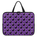 Funny Eggplant Pattern Print Laptop Sleeve With Handle