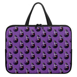 Funny Eggplant Pattern Print Laptop Sleeve With Handle
