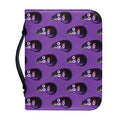 Funny Eggplant Pattern Print Leather Bible Cover