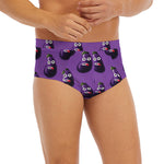 Funny Eggplant Pattern Print Men's Briefs