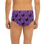 Funny Eggplant Pattern Print Men's Briefs