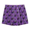 Funny Eggplant Pattern Print Mesh Shorts