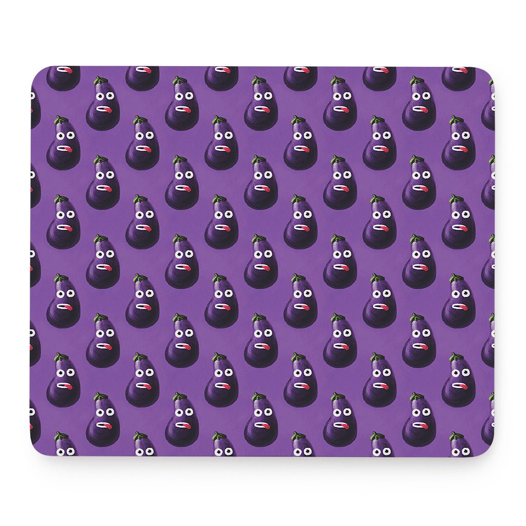 Funny Eggplant Pattern Print Mouse Pad