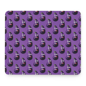 Funny Eggplant Pattern Print Mouse Pad