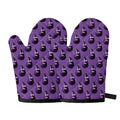 Funny Eggplant Pattern Print Oven Mitts