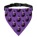 Funny Eggplant Pattern Print Over The Collar Dog Bandana