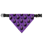 Funny Eggplant Pattern Print Over The Collar Dog Bandana