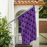 Funny Eggplant Pattern Print Polyester Flag