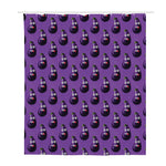 Funny Eggplant Pattern Print Polyester Shower Curtain
