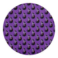 Funny Eggplant Pattern Print Round Blanket