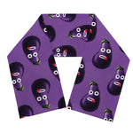 Funny Eggplant Pattern Print Scarf