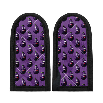 Funny Eggplant Pattern Print Skillet Handle Cover