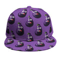 Funny Eggplant Pattern Print Snapback Cap