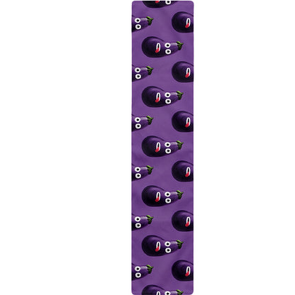 Funny Eggplant Pattern Print Table Runner
