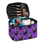 Funny Eggplant Pattern Print Travel Makeup Bag