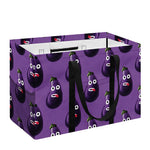 Funny Eggplant Pattern Print Utility Tote Bag