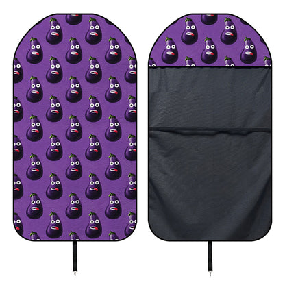 Funny Eggplant Pattern Print Waterproof Car Seat Cover
