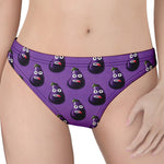 Funny Eggplant Pattern Print Women's Thong